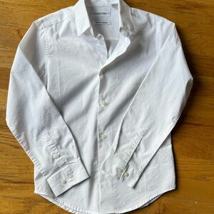 Boys Calvin Klein Button Down - Sz 10 - EUC - White